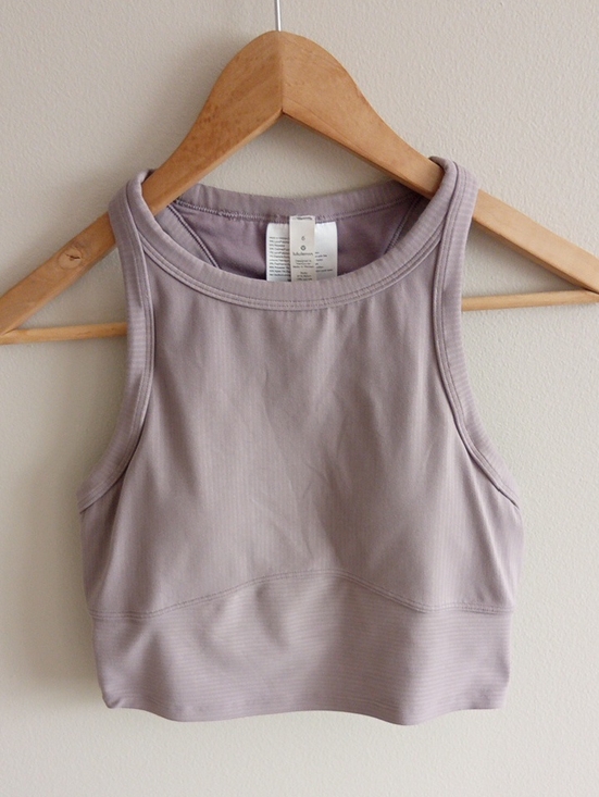 lululemon athletica Tops - Lululemon Blissful Bend Tank Top Emboss Violet Size 6